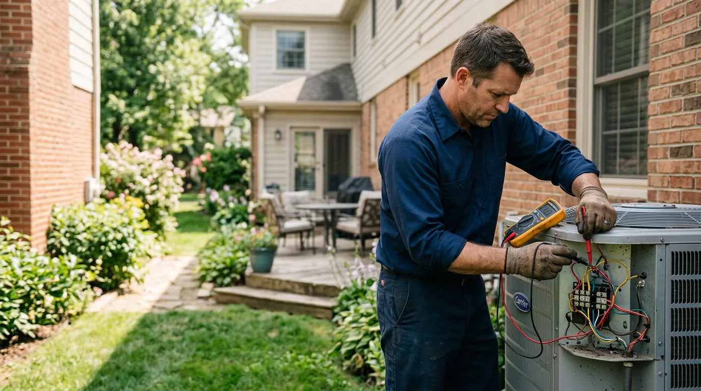 HVAC technician working near New Milford, CT